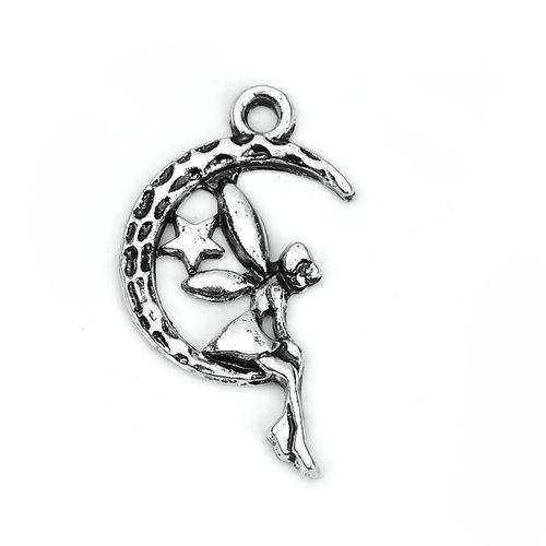 

Подвеска Finding Полумесяц фея Античное серебро 25 мм x 15 мм