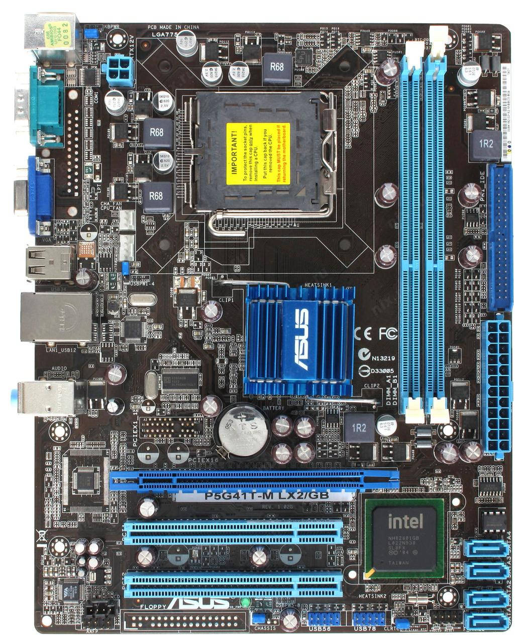 

Материнская плата ASUS P5G41T-M LX2/GB (s775)