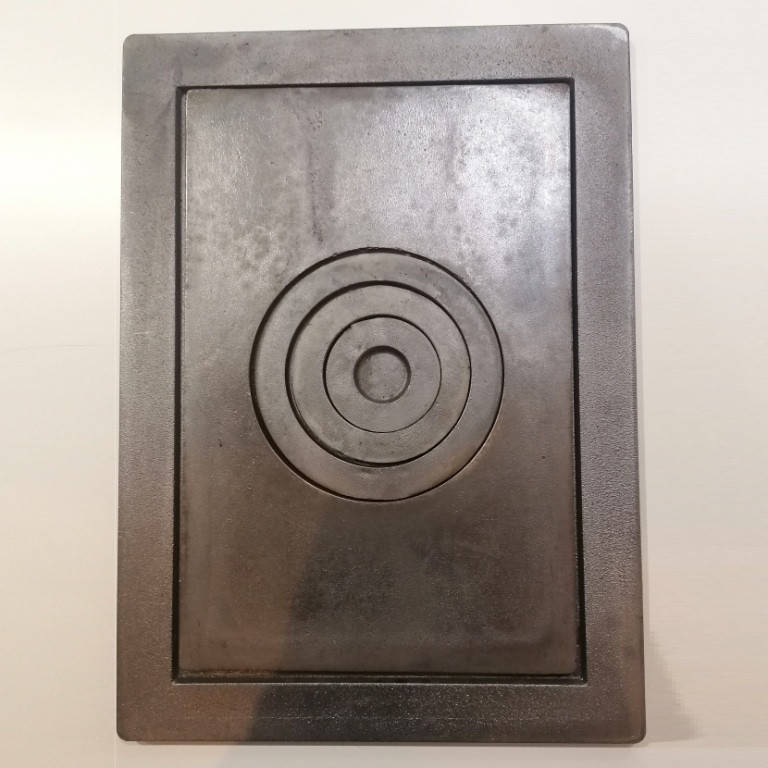 

Чугунная плита с рамкой 590х430 мм