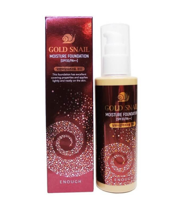 

Тональный крем с муцином улитки enough gold snail SPF30 тон 21, 100мл