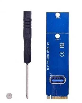 

Райзер переходник M2 to USB 3.0 под райзер M-2 to PCI-E 4x Riser м2 до майнинг