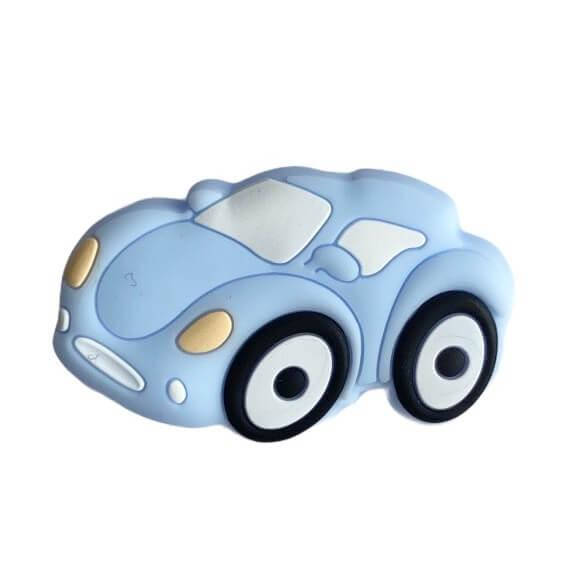 

Мини Гоночная Машинка бусина (беби блю) силиконовая бусина