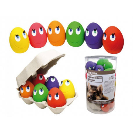 

Gloria JU00075 Латексная игрушка для собак "Весёлое яйцо" L 6*4 см 1шт