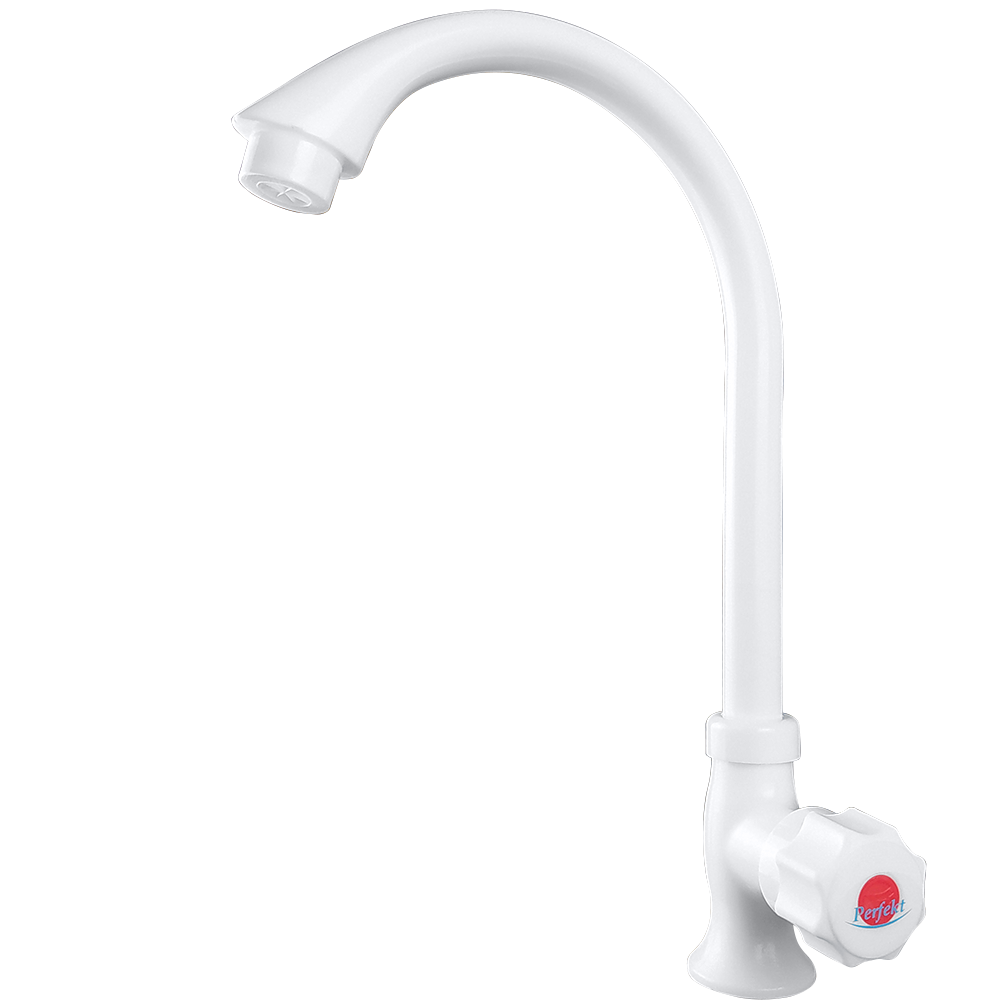 

Кран для раковины пластиковый Perfekt Mono, Белый