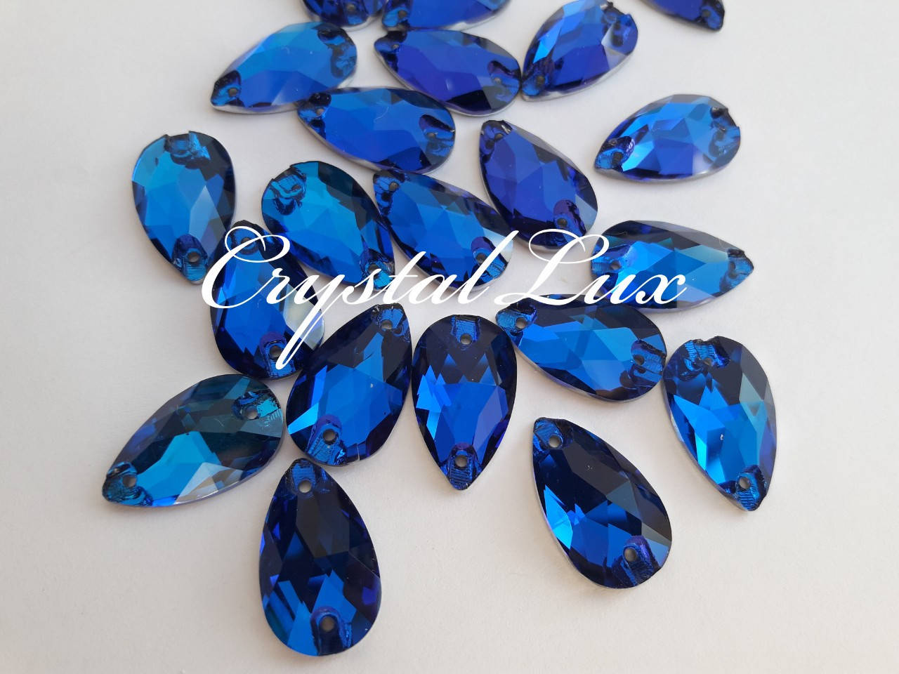 

Стразы Lux Капля 7*12мм. Capri Blue