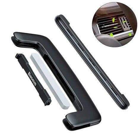 

Автомобільний освіжувач повітря Baseus Metal Paddle car air freshener Black (SUXUN-BP01)