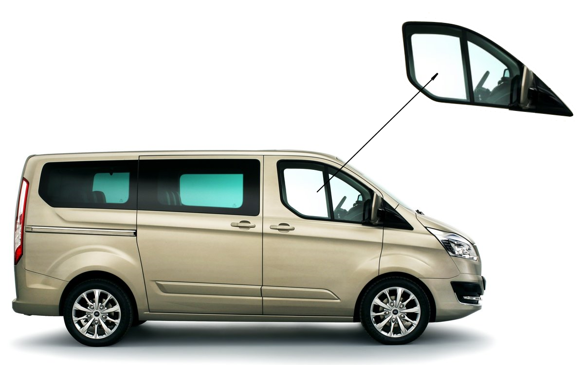 

Боковое стекло короткая база Ford Transit Custom 2013-2018 опускное правое