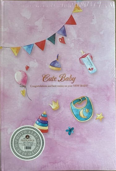 

Альбом детский на 300 фотографий 10х15 см Cute baby pink, Розовый