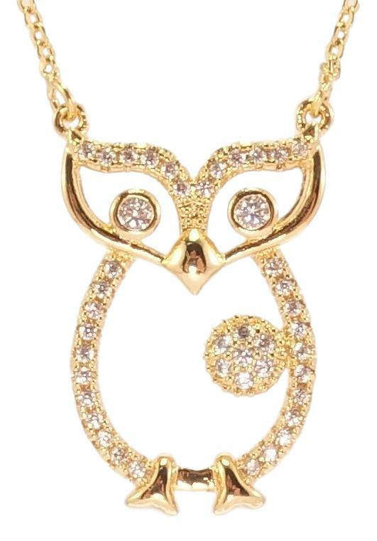 

Подвеска на цепочке Xuping Позолота 18K "Пингвин с цирконием" длина 46-48,5см х 1мм