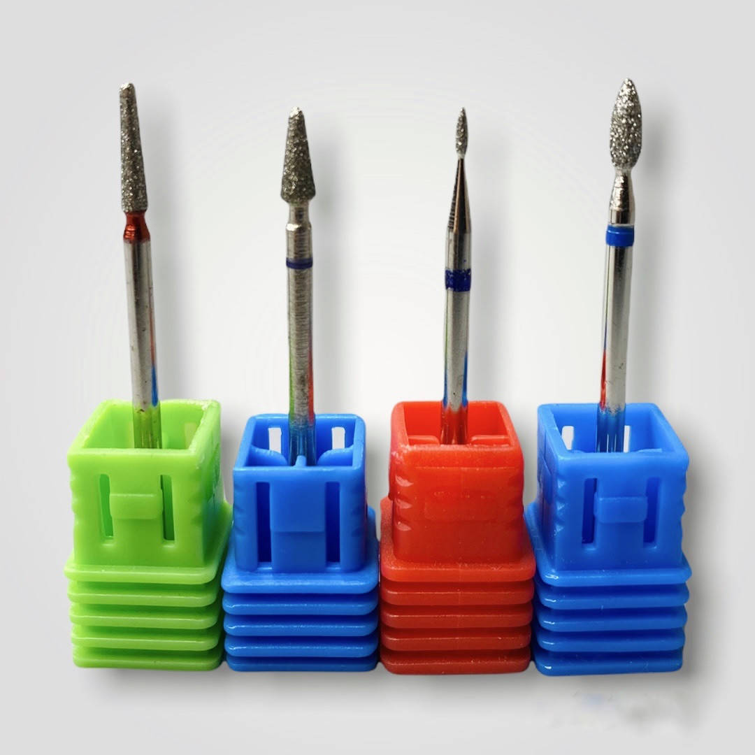 

Набор фрез для маникюра (шарик, пламя, почка,) фрезы для работы с кутикулой, Синий