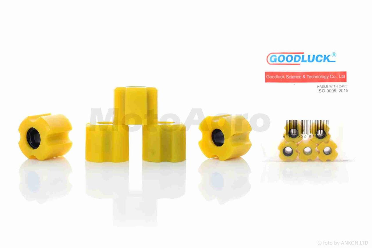 

Втулки скольжения штанги косы к-кт 23.5-8mm 5шт авиакомпозит+силикон желтые