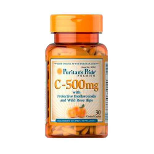 

Витамин С, Puritan's Pride Vitamin C-500 mg 30 таб
