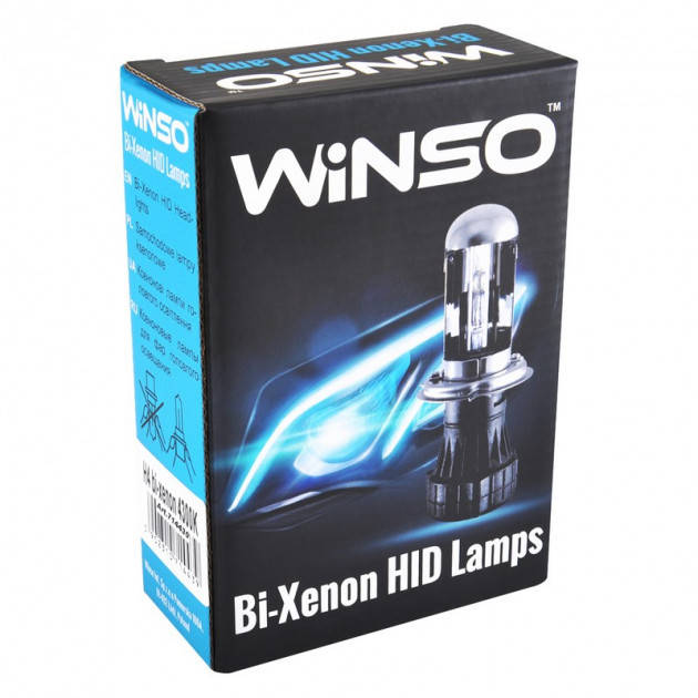 

Ксеноновые лампы WINSO H4 bi-xenon 4300K 35W (к-т 2шт)