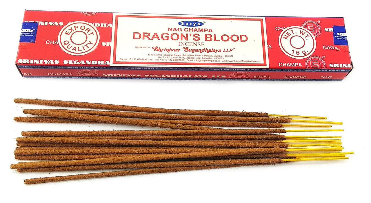 

Dragons Blood (Кровь Драконов)(15 gms)(Satya) Масала благовоние