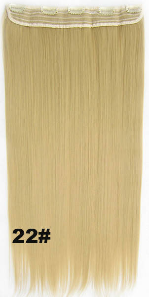 

Термо волосы на заколках, затылочная прядь. Прямые, наращивание цвет 22