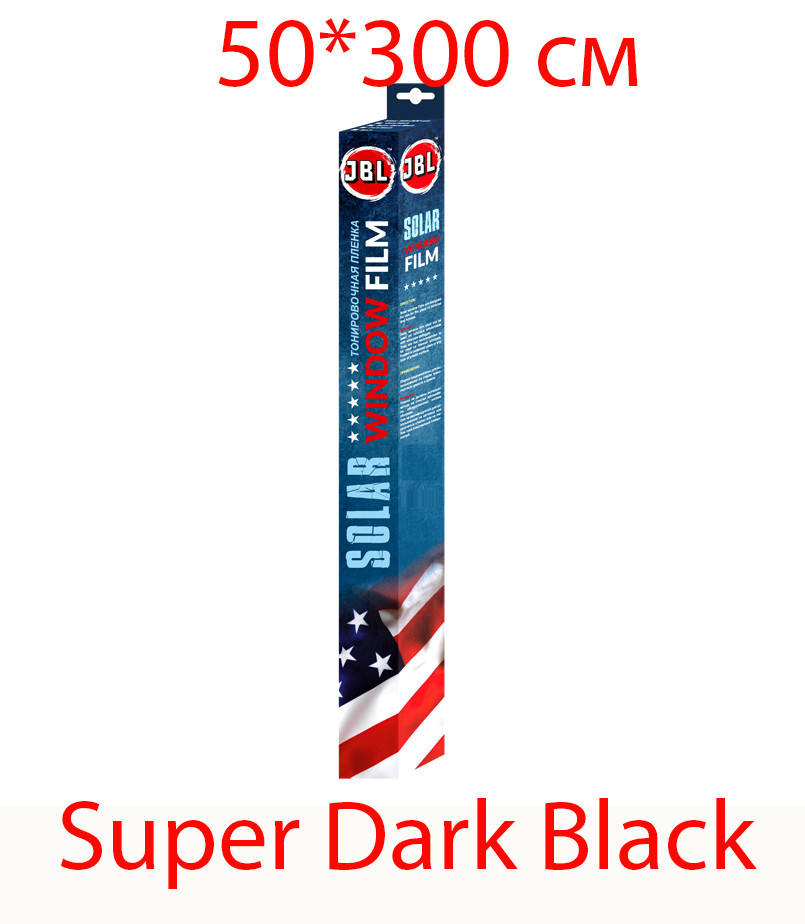 

Пленка тонировочная JBL 50*300 см Super Dark Black, Черный