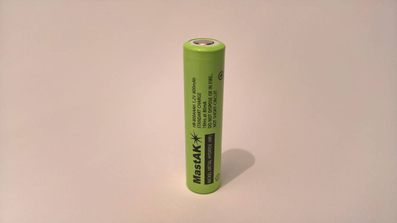 

Аккумулятор технический MastAK AAA/R03 1,2V 800mAh (Ni-Mh)