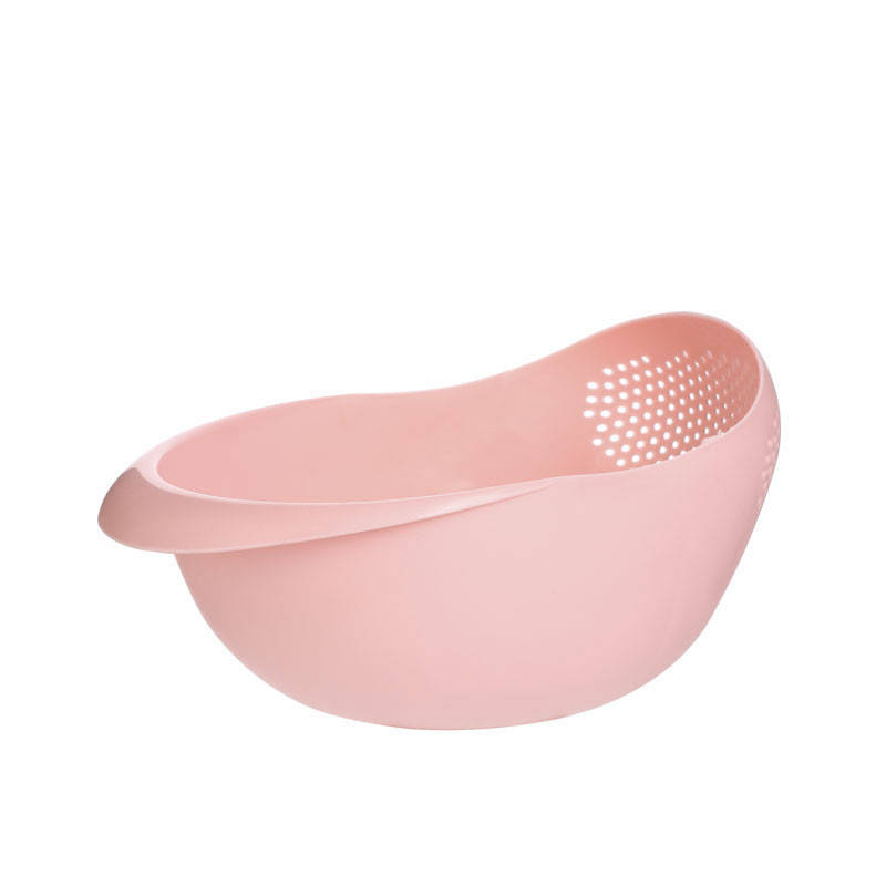 

Миска-дуршлаг Lesko A094 Pink для фруктов овощей риса, Розовый