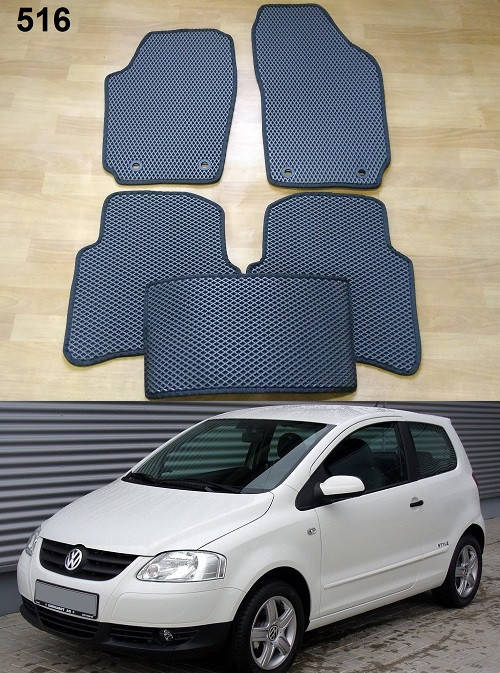 

Коврики ЕВА в салон Volkswagen Fox '05-, Черный
