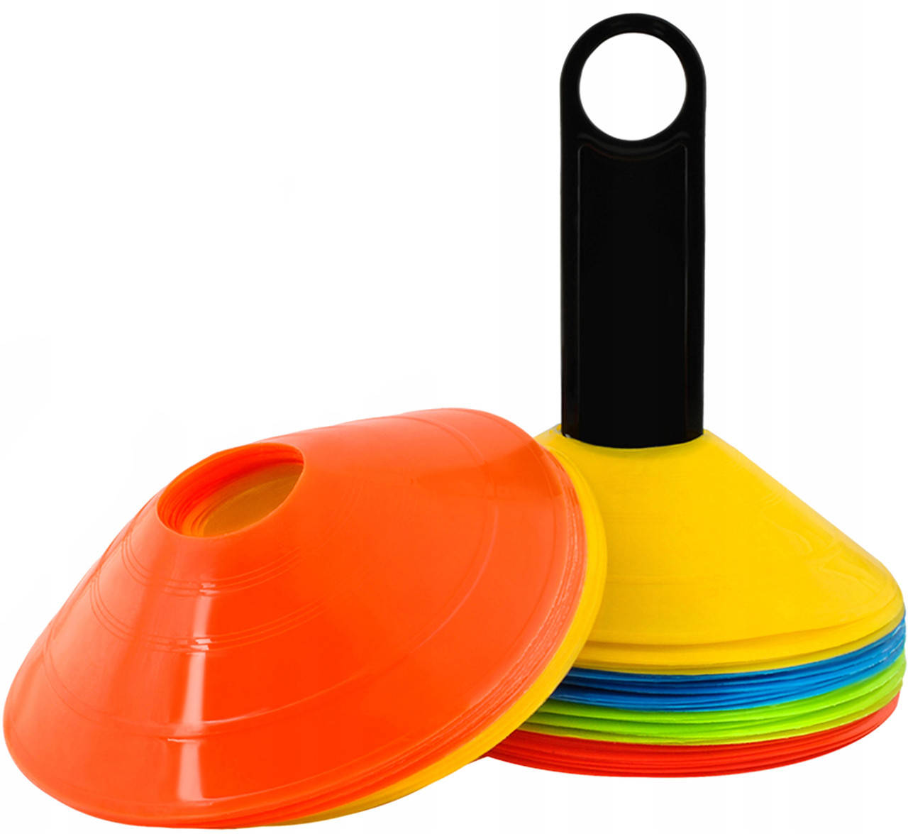 

Конусы для разметки 4FIZJO фишки спортивные для тренировок 50 шт в чехле 4FJ0244