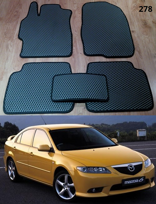 

Коврики ЕВА в салон Mazda 6 GG '02-08, Черный