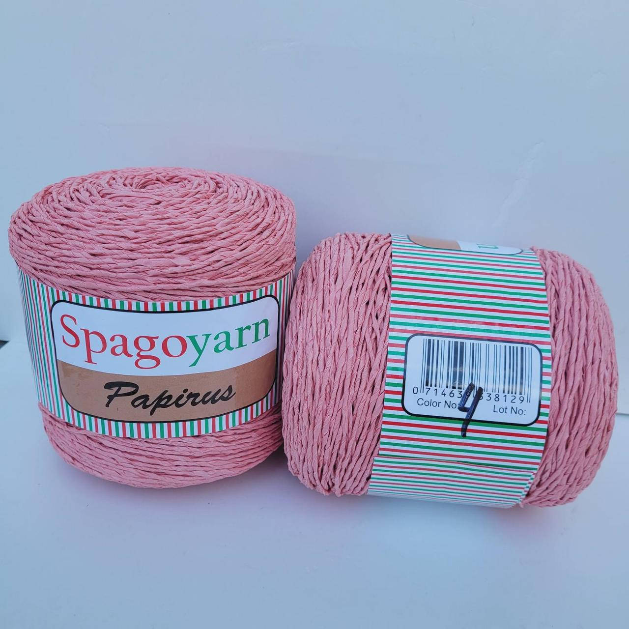 

Пряжа рафия Spagoyarn Papirus 100 % целюлоза