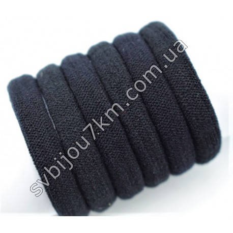 

Резинка для волос микрофибра черная оптом "Microfiber Hair Band", Черный
