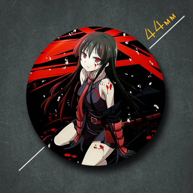 

"Убийца Акамэ! / Akame ga kill!" значок круглый на булавке Ø44 мм