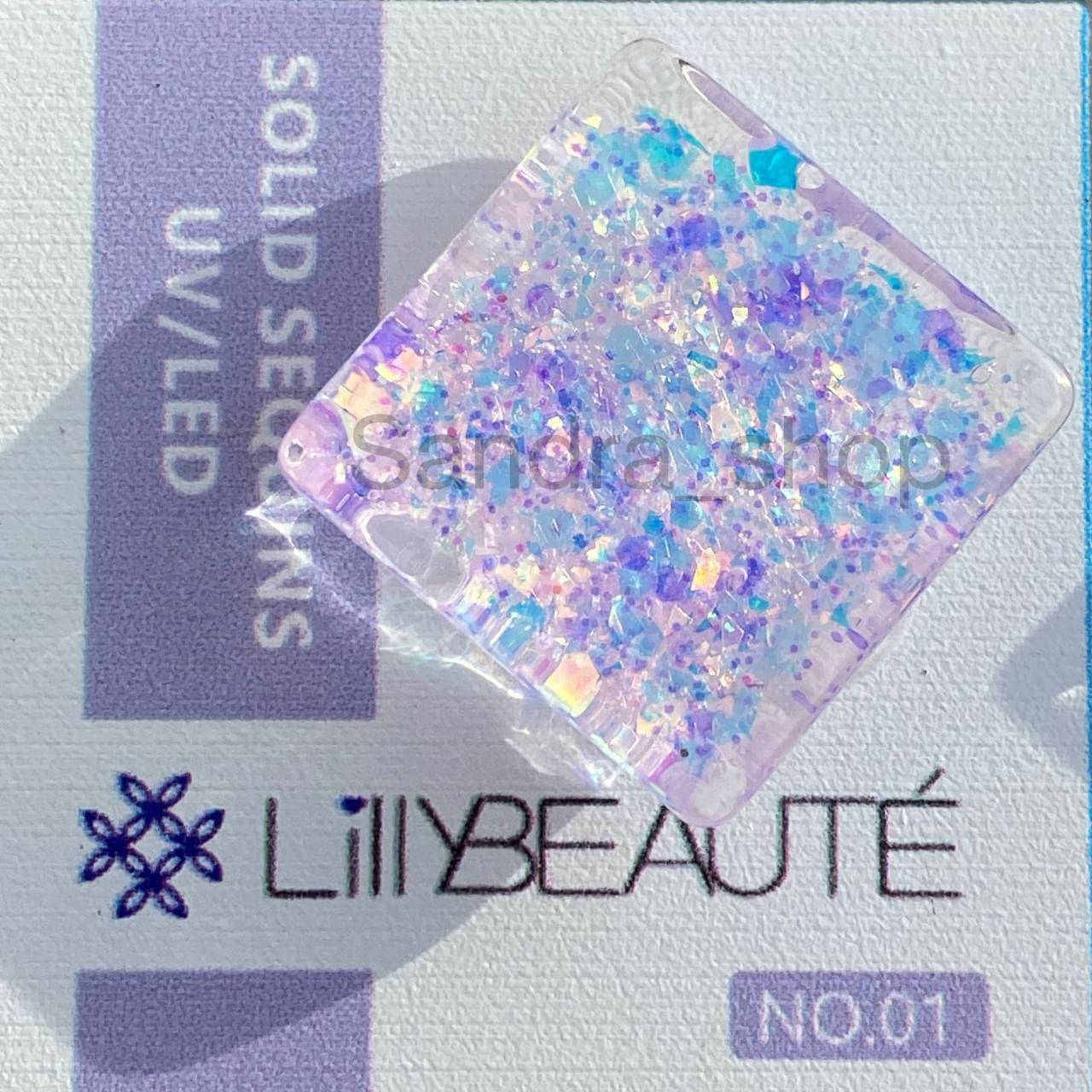 

Glitter Gel (Глиттер гель) Lilly Beaute №01 5g
