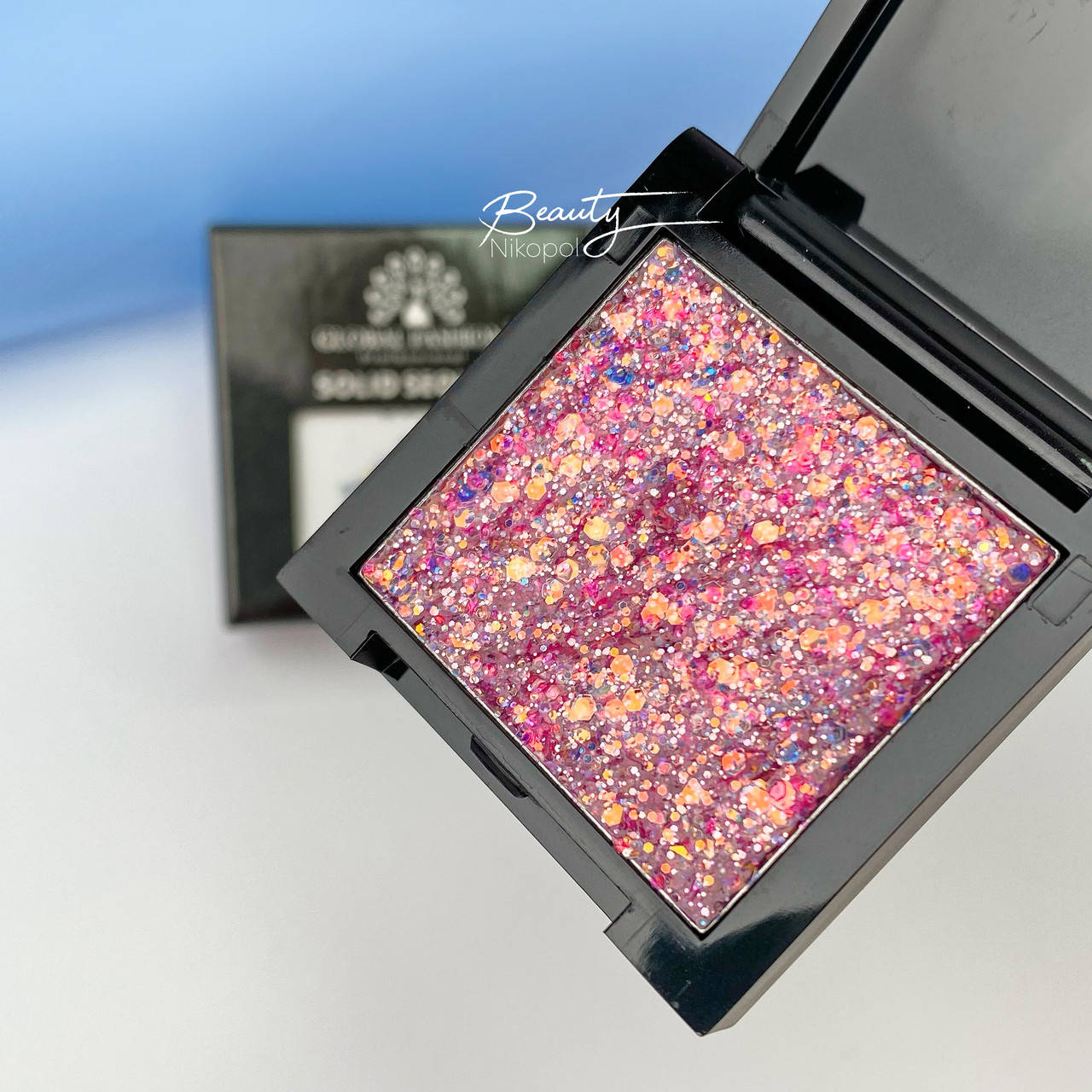 

Гель краска с глиттером Global Fashion Solid Sequins color gel 03, 5 мл