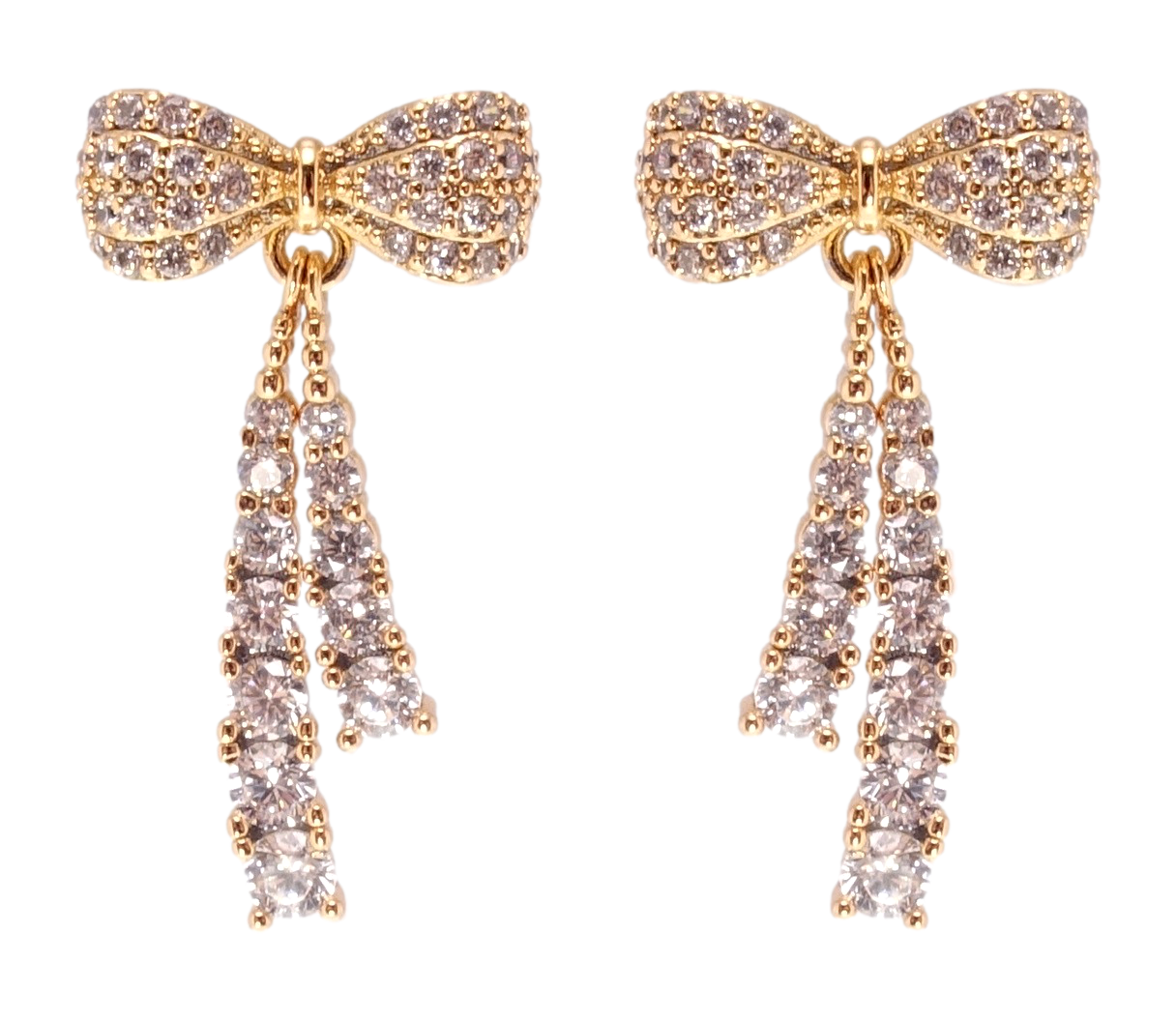 

Серьги Xuping JEAN GOUJON Позолота 18K игла серебро 925 гвоздики (пусеты) "Банты"