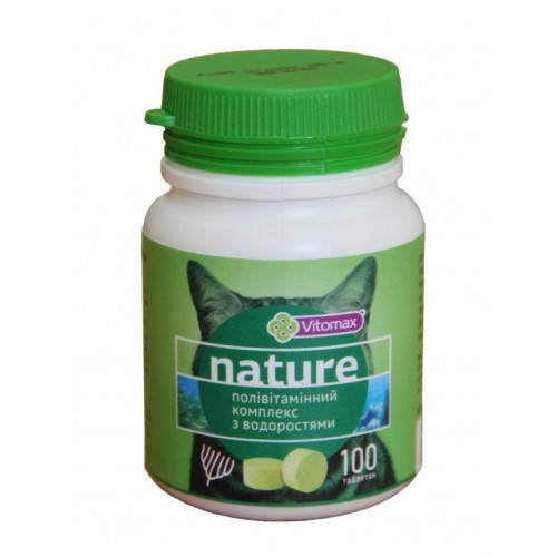 

Vitomax полівітамінний комплекс Nature для котів з водоростями 100т (50г)