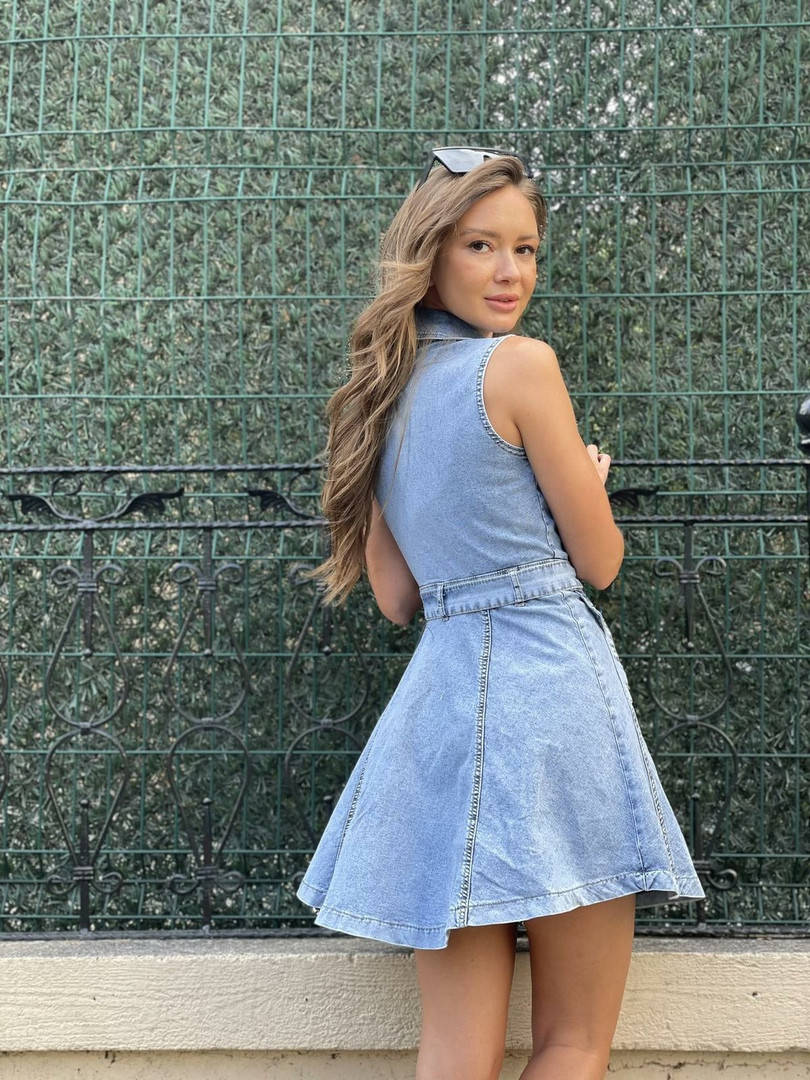 

Платье женское джинсовое вечернее модное лето-весна 2021