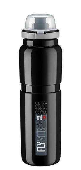 

Фляга ELITE Fly MTB чорна з сірим лого 950ml