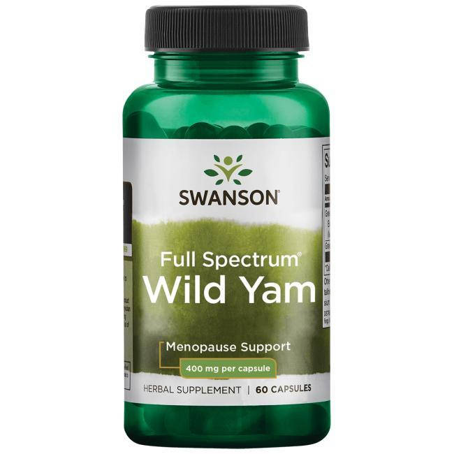 

Дикий Ямс полного спектра, Wild Yam, Swanson, 400 мг, 60 капсул