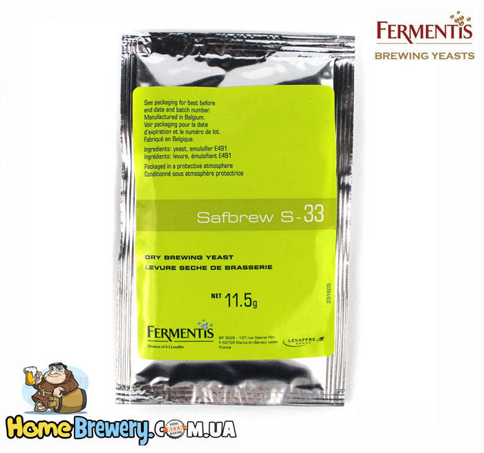 

Пивные дрожжи Fermentis Safbrew S-33