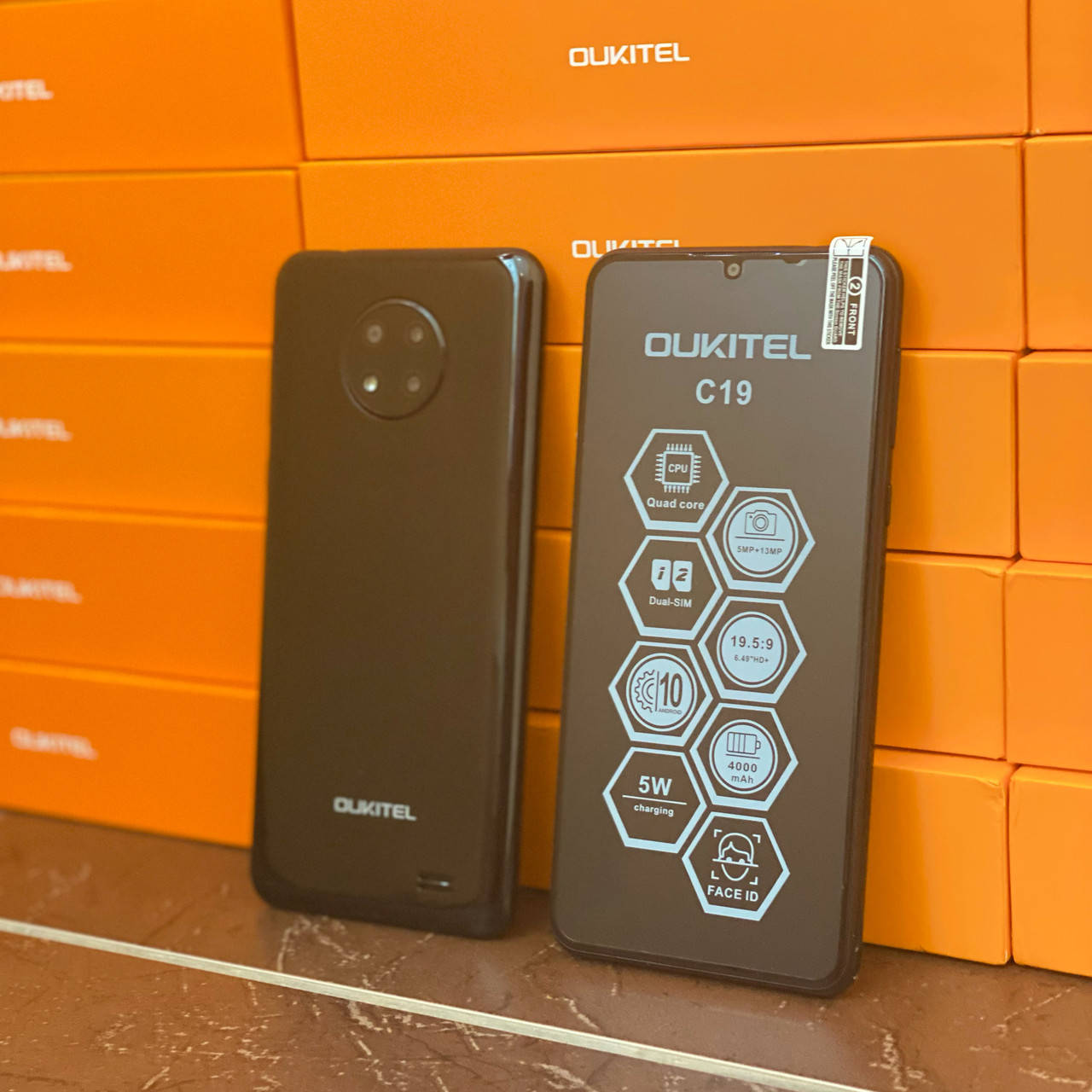 

Смартфон Oukitel C19 Black 2/16Gb 4G 4000mAh Android 10, Черный