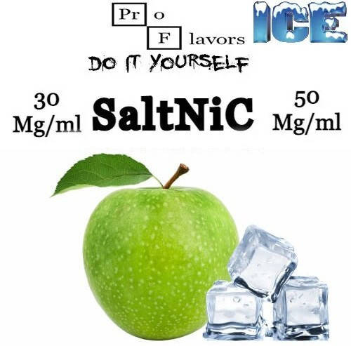 

Набор солевой Pro Flavors Salt Ice Green Apple 50 мл. 30 мг/мл