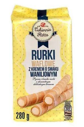 

Трубочки Rurki (Польша) вафельные с ванильным кремом
