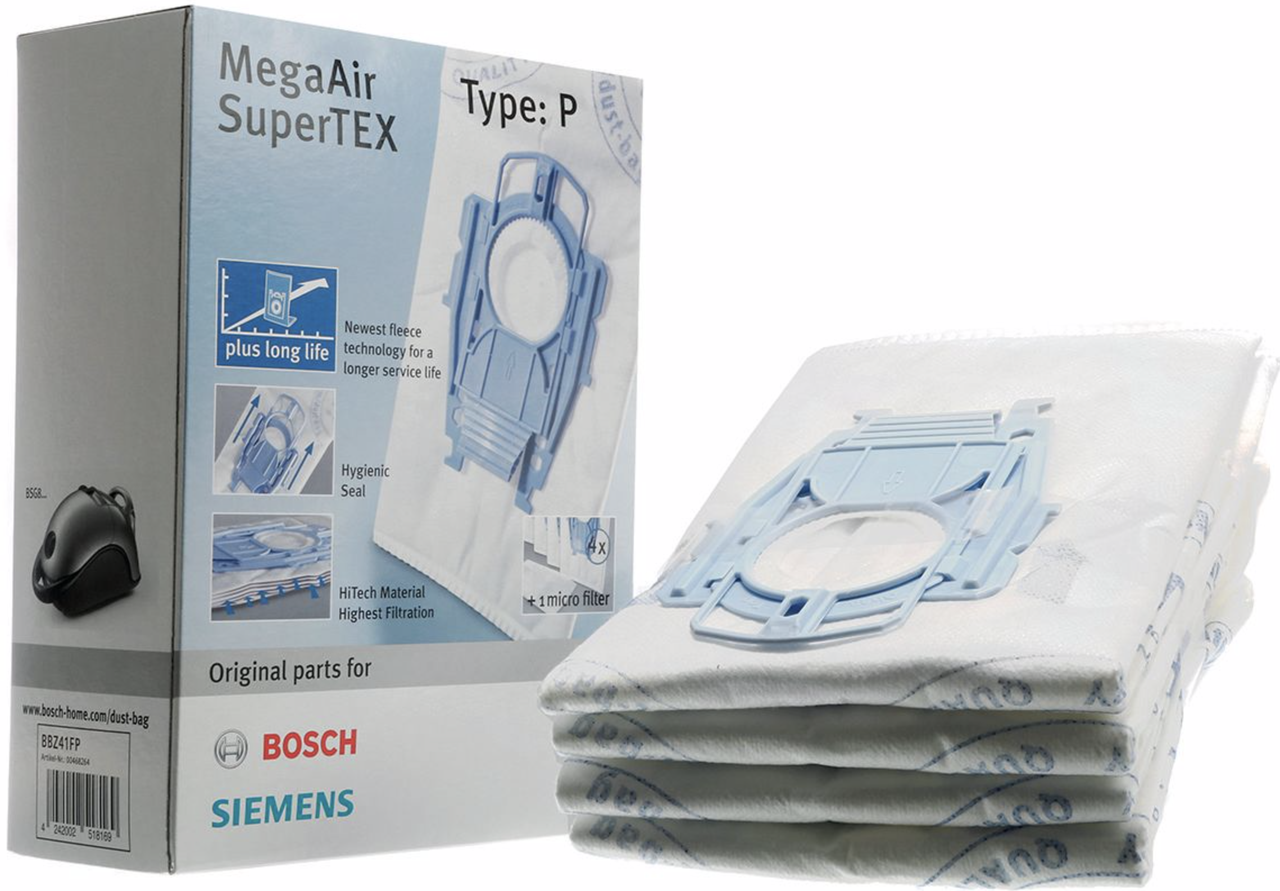 

Набор мешков для пылесоса BOSCH Ergomaxx Professional, Home Professional long-life Compressor Type P, Тип P