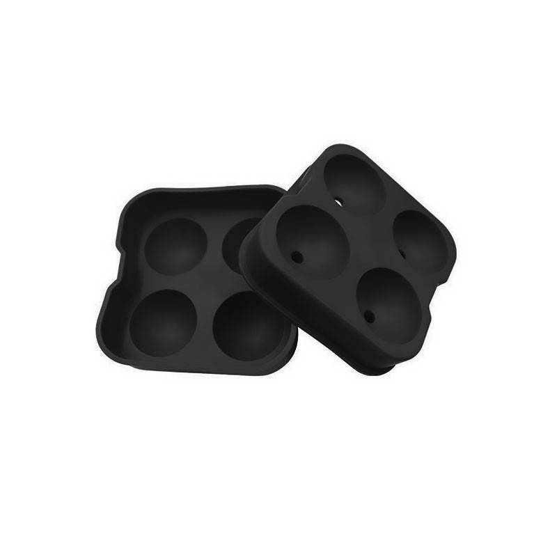 

Силиконовая форма для льда CUMENSS Black Ледяной шар 4 шт емкость, Черный