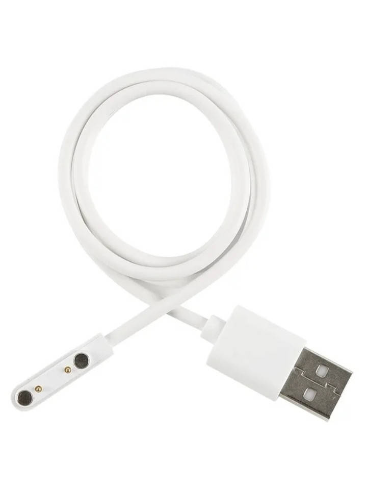

Магнитный USB кабель для часов Wonlex KT12 на 2 pin (7.62mm.) 80 см. белый