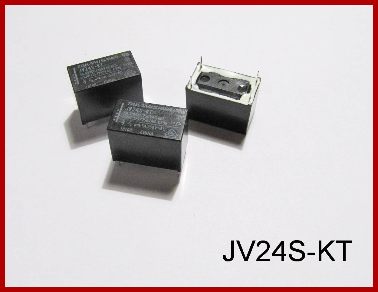 

Реле JV24S-KT, 24V, 5 А.TAKAMISAWA.