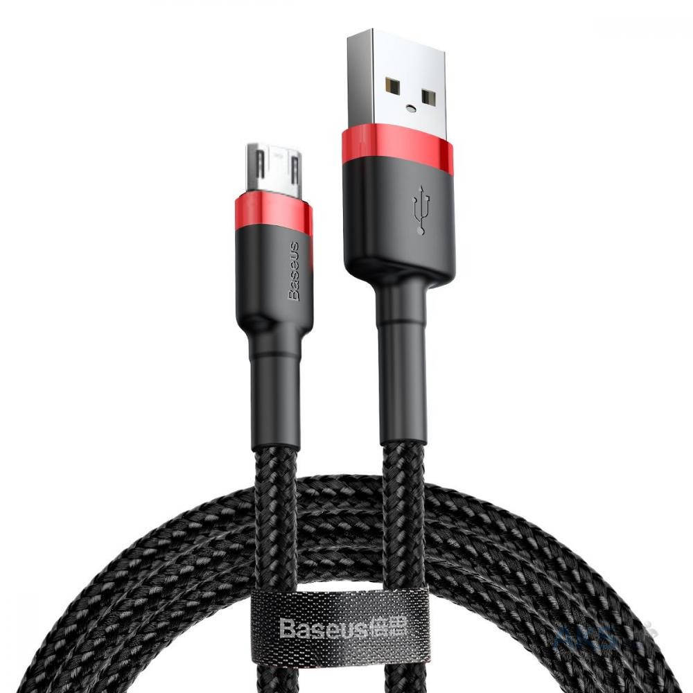 

Кабель Baseus Cafule microUSB USB 1.5 A 2m Black-Red, Черный