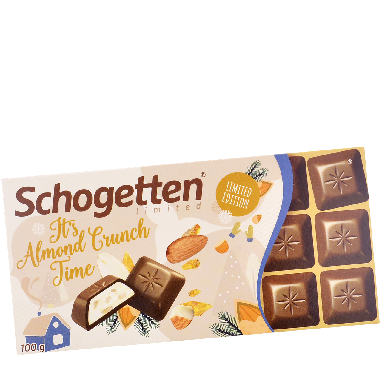 

Шоколад Schogetten It's Almond Crunch Time (с кусочками миндаля) 100 г 1ящ/15шт