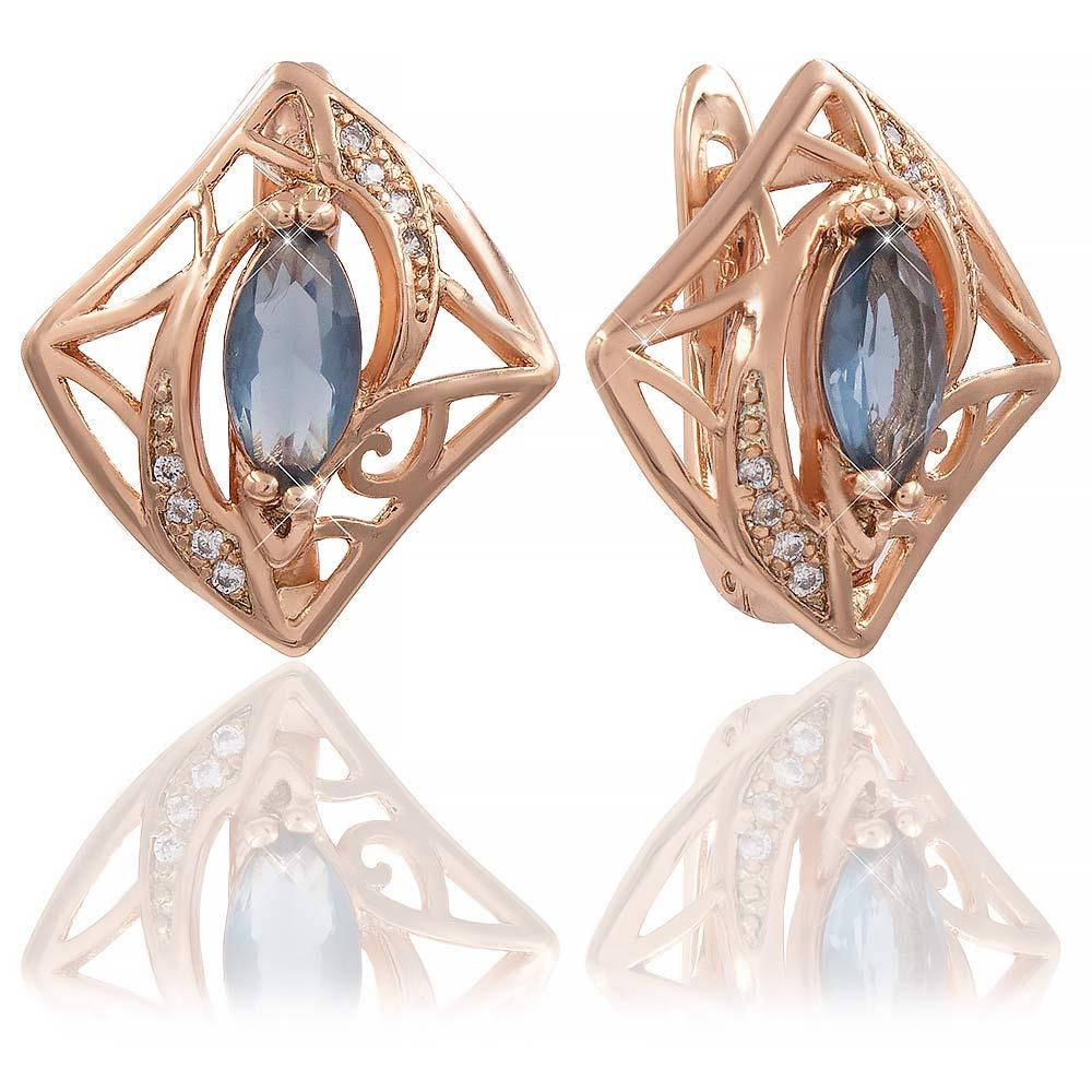 

Серьги 1,7 см серый (Медицинское золото)