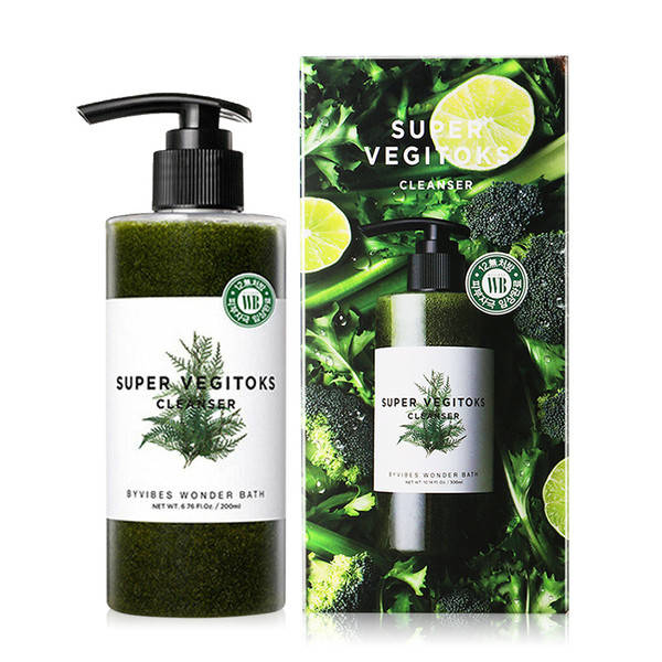 

Увлажняющий детокс-гель для умывания Wonder Bath Super Vegitoks Cleanser Green 300 мл