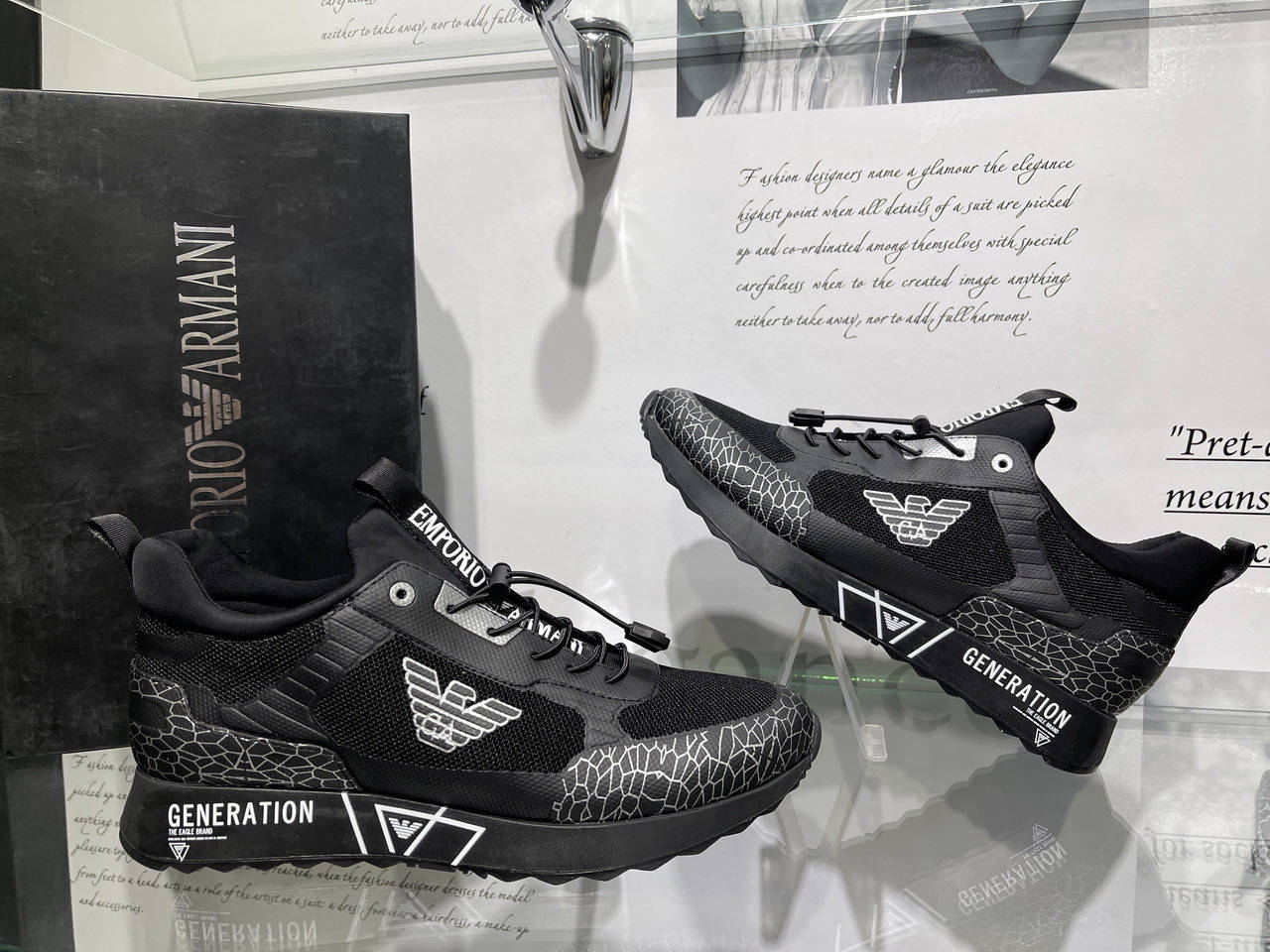 

Кроссовки, кеды мужские Armani, Черный