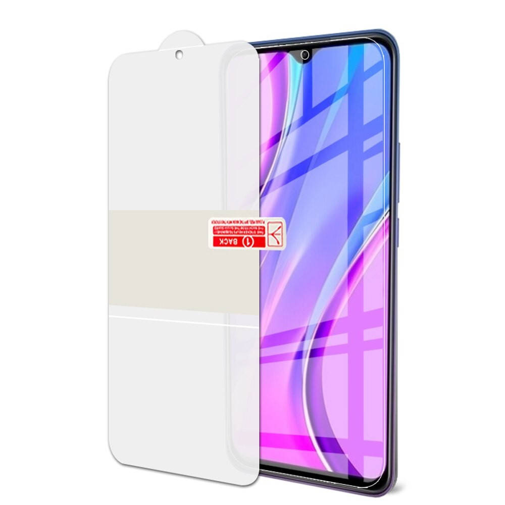 

Гидрогель защитная пленка для Xiaomi Redmi 9A противоударная гидрогелевая, Прозрачный
