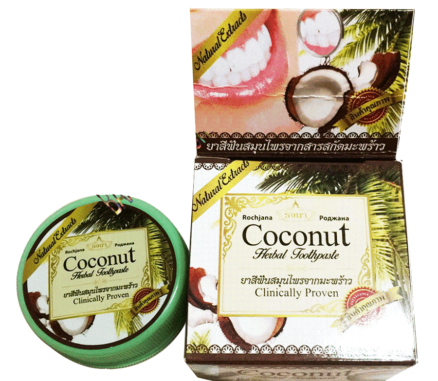 

Кокосовая отбеливающая зубная паста Coconut Herbal Toothpaste